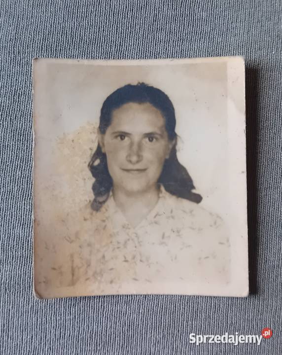 Stara fotografia paszportowa legitymacyjna lata Koźminek
