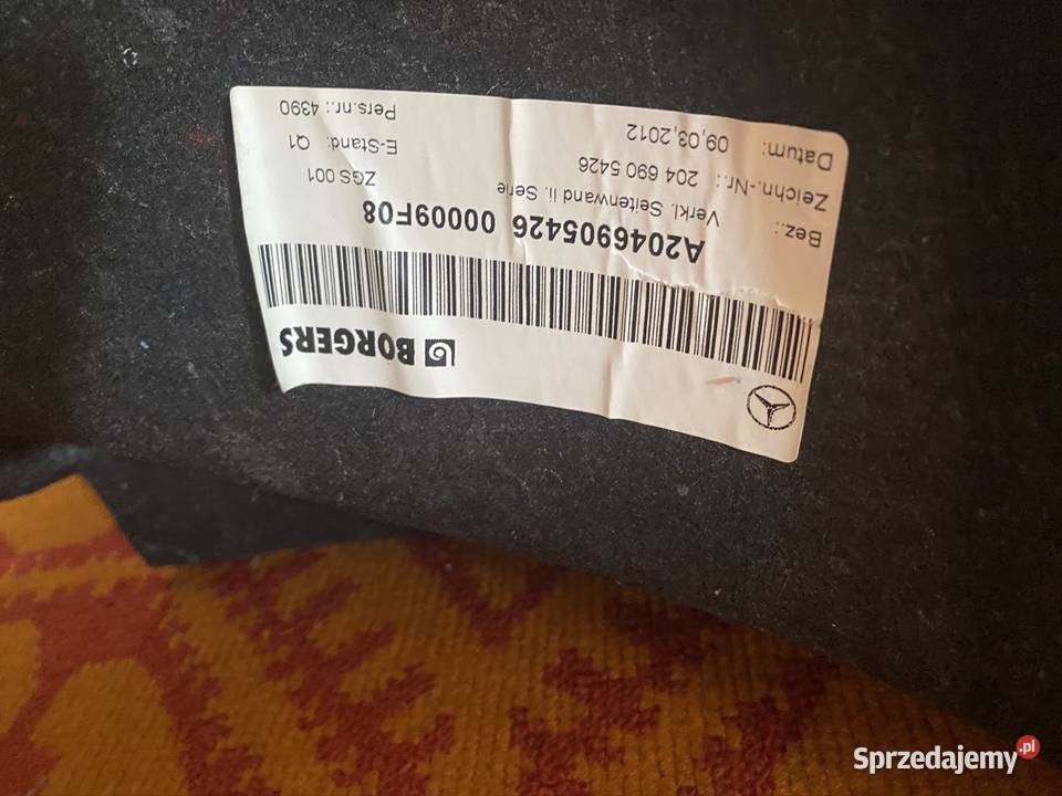 Mercedes W204 tapicerka Tapicerki samochodowe Opole