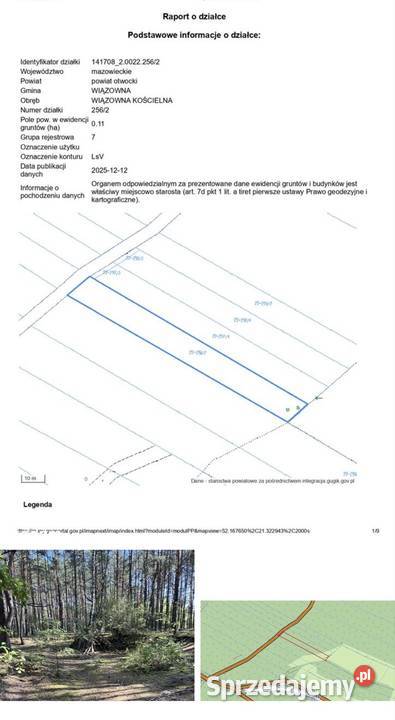 Wiazowna Superunek działka 2562 mazowieckie Wiązowna Kościelna