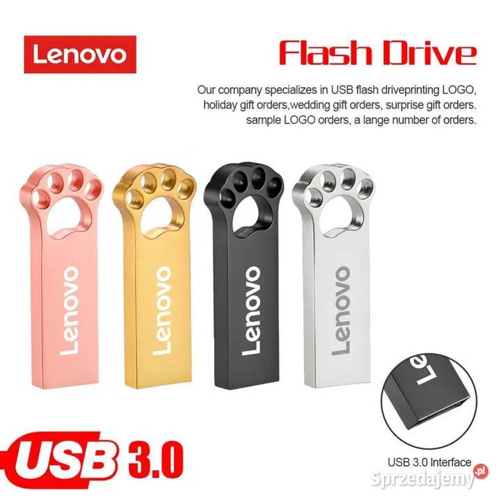 LENOVO nowy Pendrive pojemnosc 1 Tera Bajt kolor Szyfrowanie