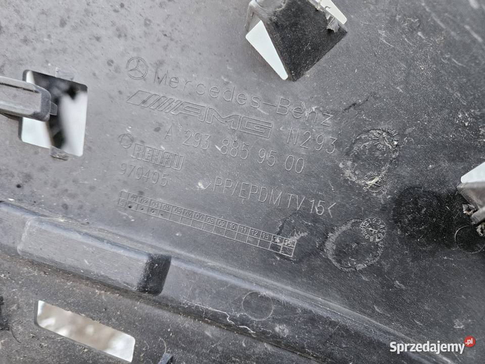 MERCEDES EQC AMG W293 ŚLIZG WZMOCNIENIE ZDERZAKA