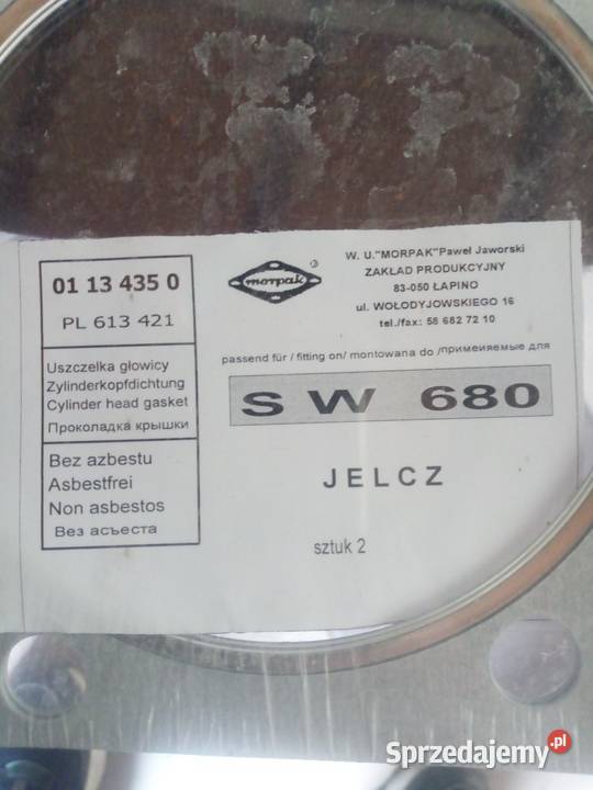 Uszczelka głowicy silnika SW 680 MORPAK 613421 Giżycko