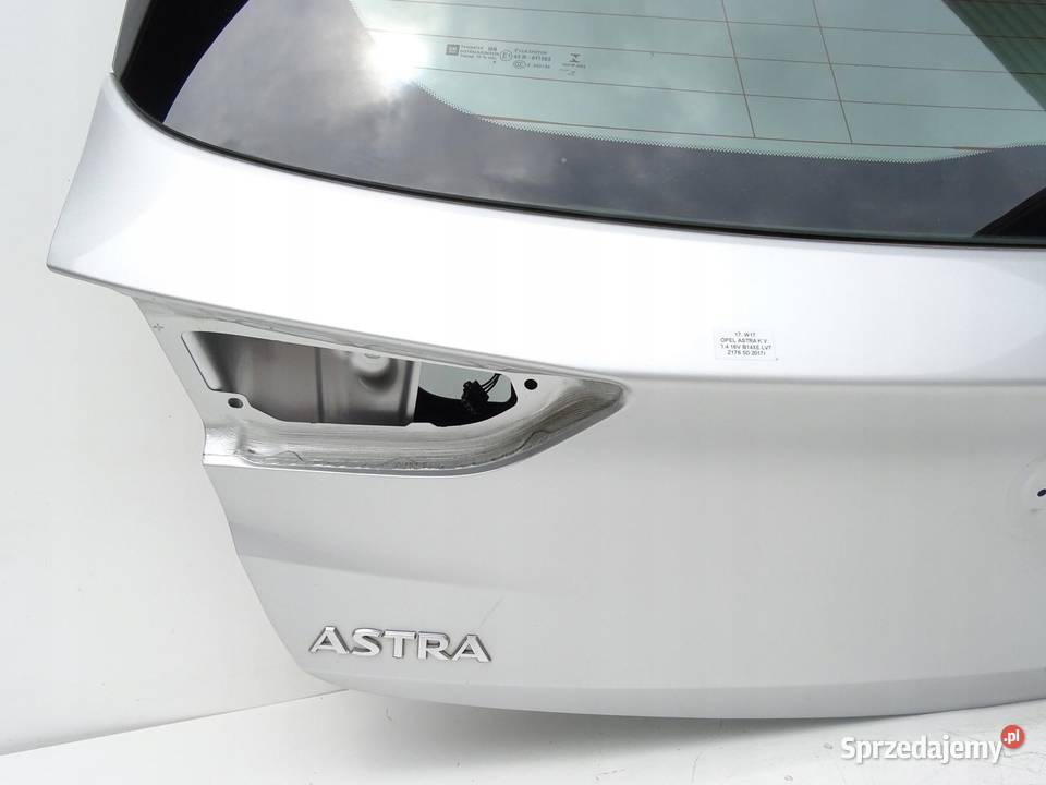 KLAPA TYŁ BAGAŻNIKA Z SZYBĄ OPEL ASTRA V K HB 5D sprzedam