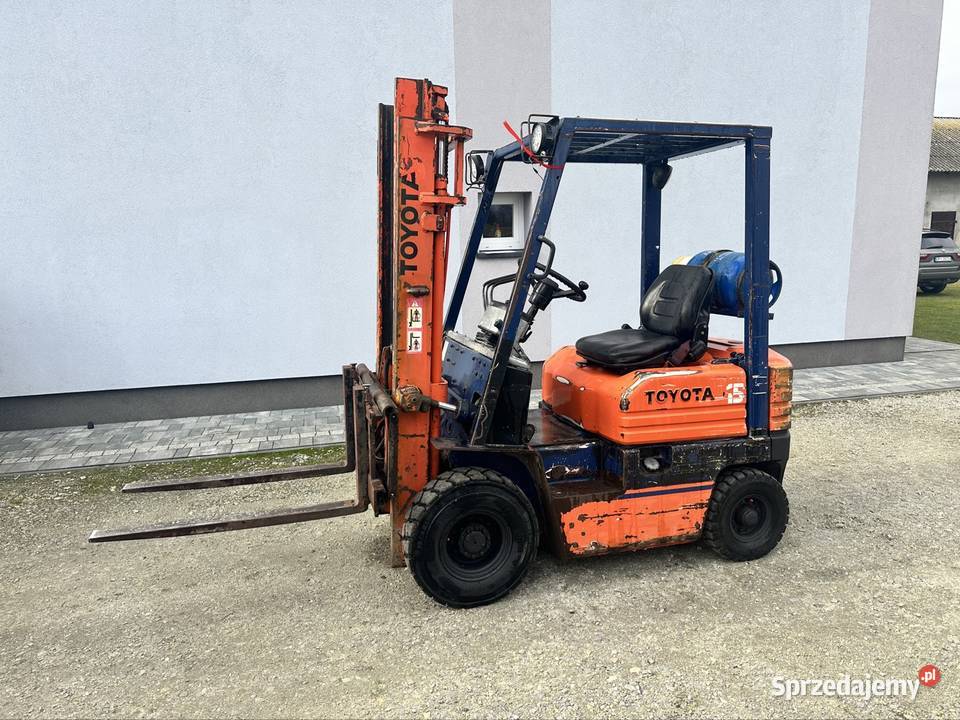 Wózek widłowy Toyota 14t 33m manual lpg duplex Pajęczno