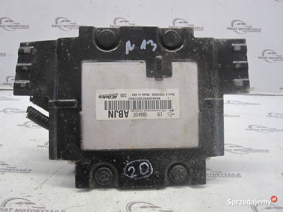 MOKKA A 13r komputer sterownik silnika 12654137 Kielce