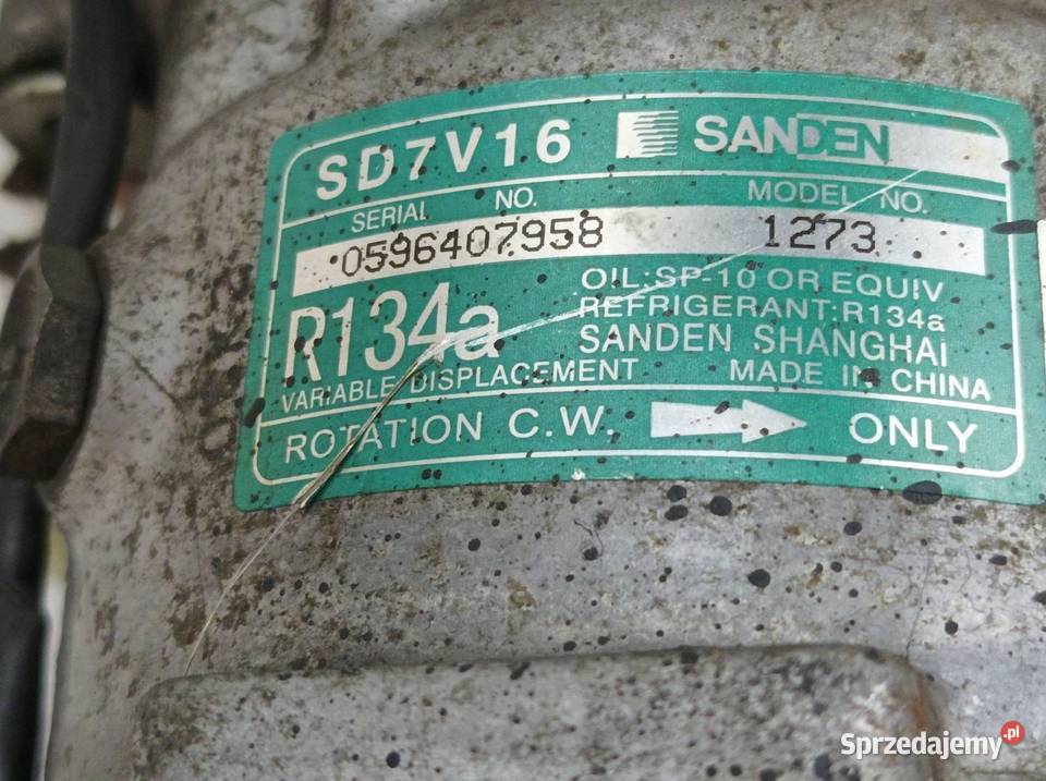 SPRĘŻARKA KLIMATYZACJI 16 SD7V16 1273 CHERY Rok produkcji 2010