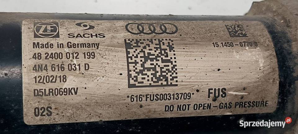 AMORTYZATOR PRAWY TYŁ AUDI A8 L D5 4N 4N4616002B sprzedam