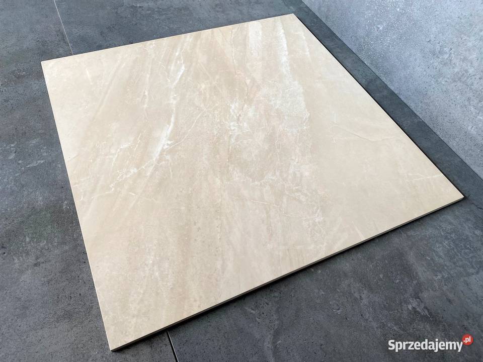 MARMUROWY gres krembeż 60x60 wysoki POŁYSK Łask