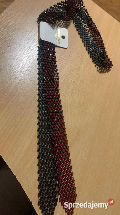 Damska krawatka do bluzki czerwony Bluzki i koszule podkarpackie Boguchwała