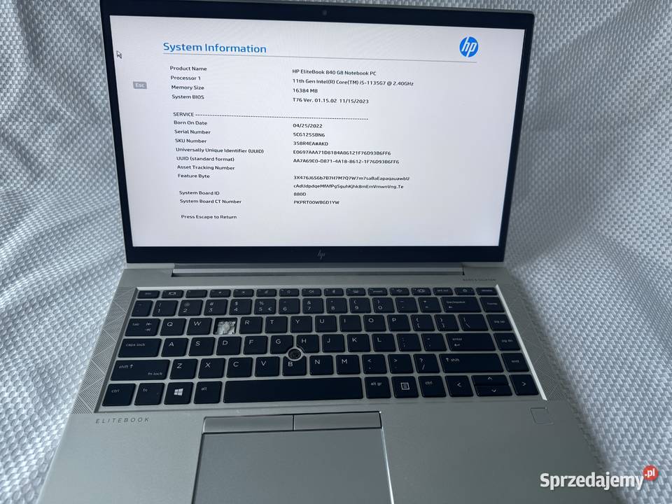 Laptop HP Elitebook 840 G8 i5 Kraków sprzedam