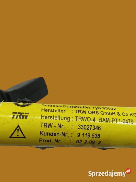 ZAPINKA PASA BEZPIECZEŃSTWA PRAWY PRZÓD PASAŻERA świętokrzyskie