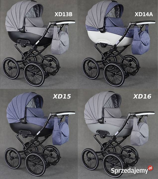 Wózek dziecięcy Retro zestaw 3w1 Fotelik brązowy/beżowy Będzin