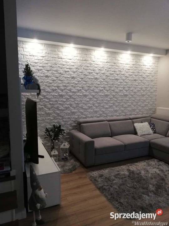 Stara biała cegła z fugą w panelu 45 x 65 HIT