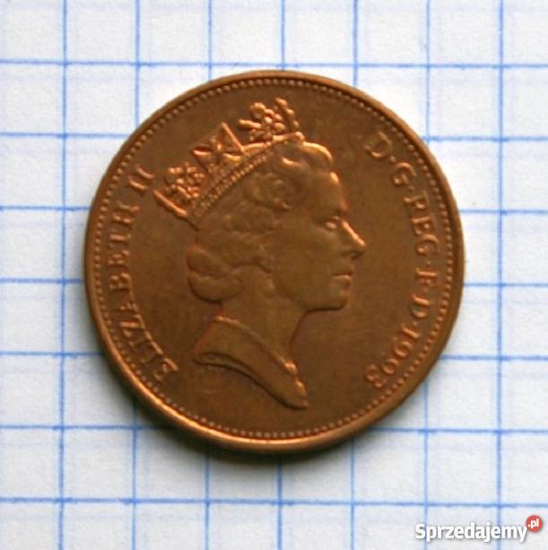 2 PENSY TWO PENCE 1993 WIELKA BRYTANIA Kolekcje Piszczac