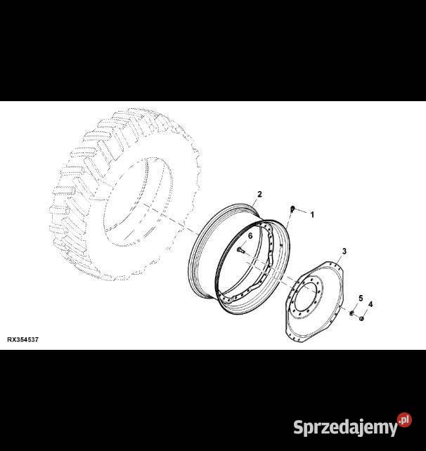 R156496 John Deere 8345R Środkowa część koła Jastrzębniki sprzedam