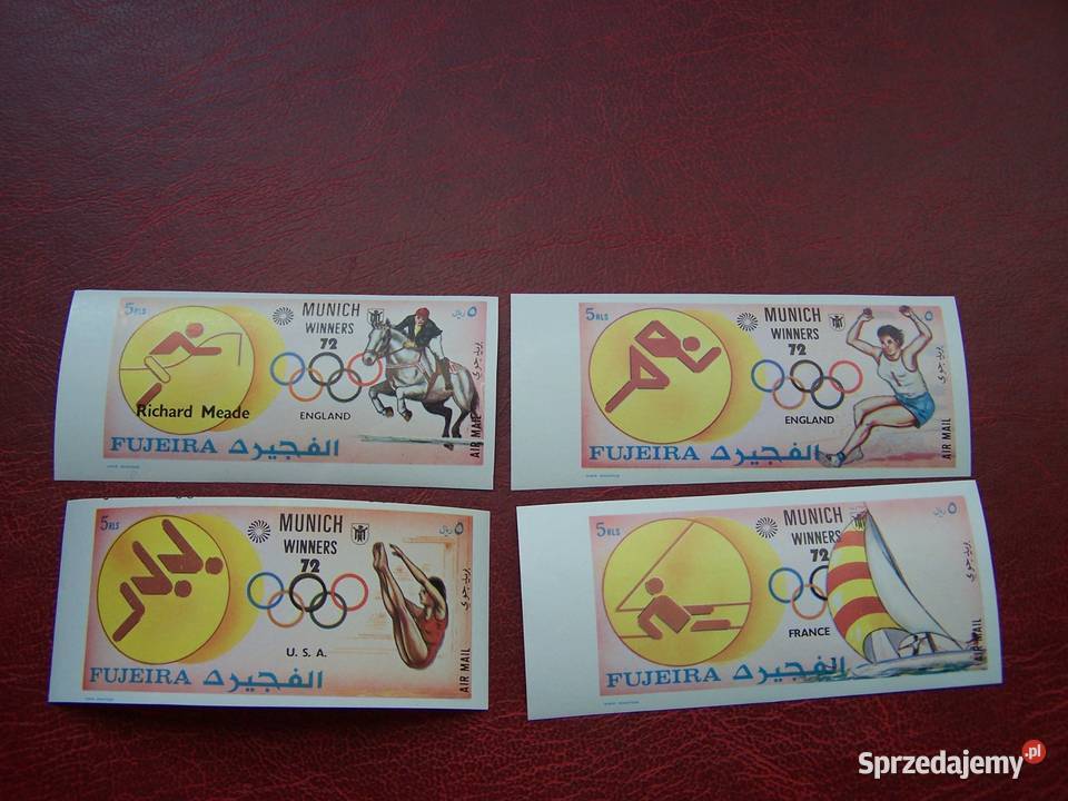 Fujeira 1972 MNH cięte Sport Olimpiada Monachium Filatelistyka śląskie