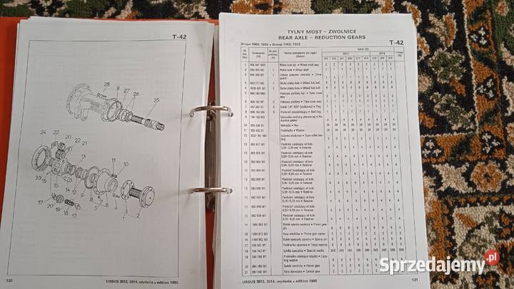 Katalog części zamiennych ciągnik rolniczy Ursus Lublin sprzedam