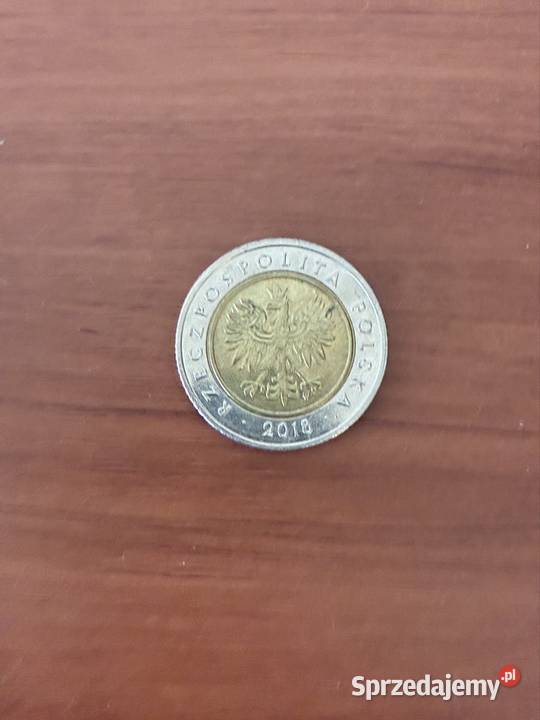 Moneta 5 zlotych 2018 Numizmatyka Puławy sprzedam