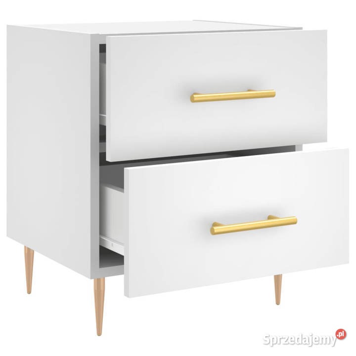 Szafki nocne 2 białe 40x35x475 WM827277 sprzedam