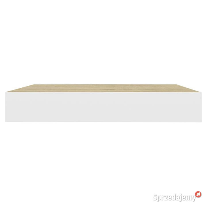 Półki ścienne 4 dębowobiałe 23 x 235 x 38 MDF mazowieckie Warszawa