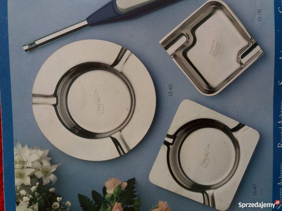 Popielniczki Zepter ze stali nierdzewnej łódzkie Skierniewice