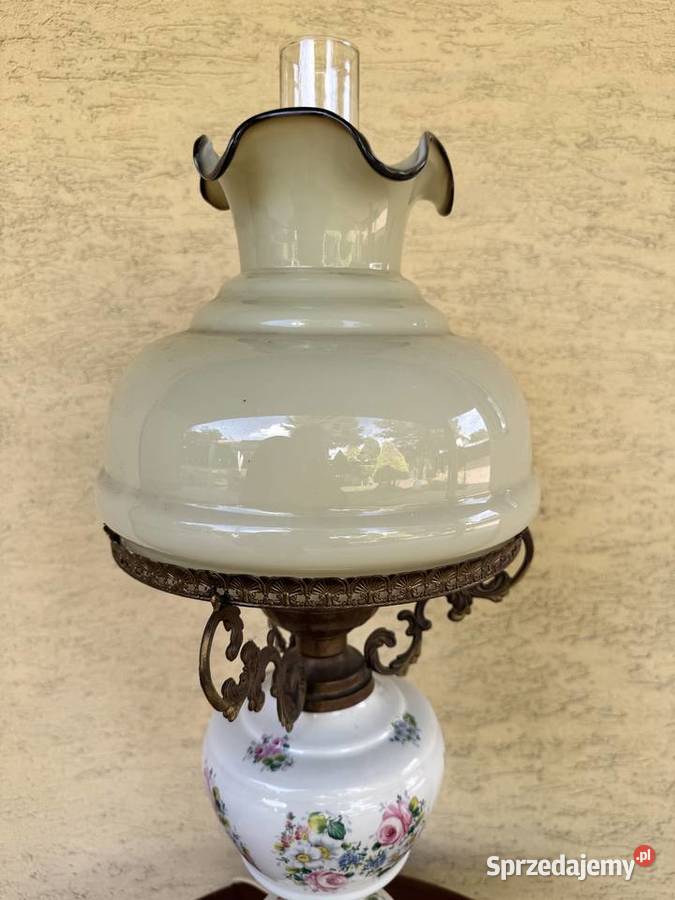 Lampa stołowa antyk naftowa stylowa nocna Garwolin