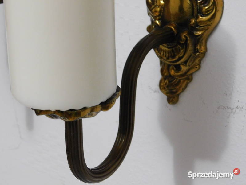 Świeczniki kinkiety mosiężne na ścianę 2 346