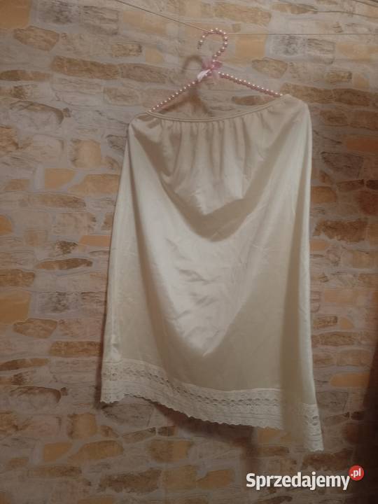 4244 XLXXL Ekskluzywna półhalka halka z Londynu brązowy/beżowy Kraków