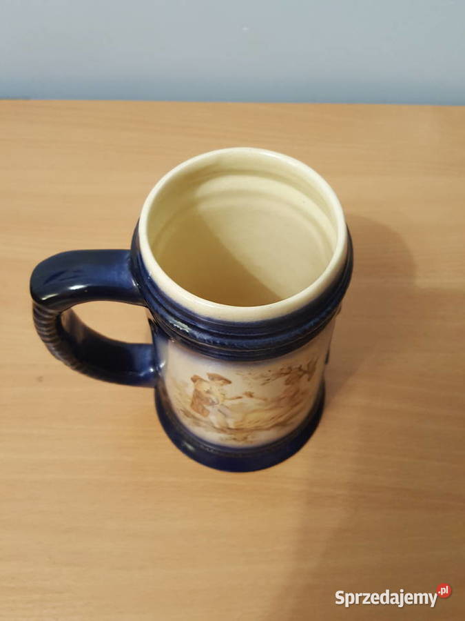 KUFEL z motywem miłość wiedeńska granatowy Złotniki