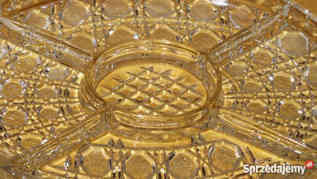 Duża patera kryształowa z przegródkami Inowrocław sprzedam