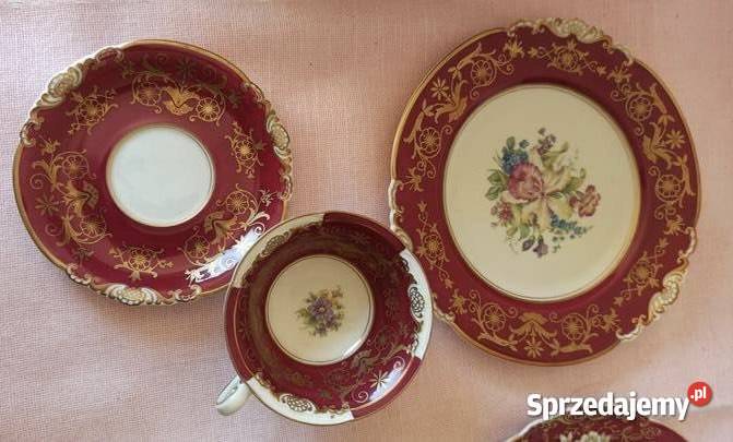 Filiżanka z talerzykiem Koningl pn Tettau Import Porcelana i szkło pomorskie Gdańsk