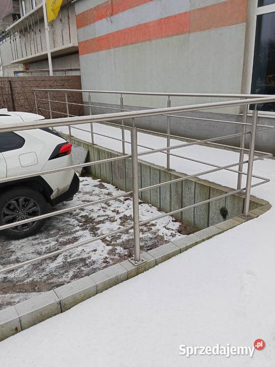 Balustrady poręcze kwasoodporne z demontażu Bydgoszcz