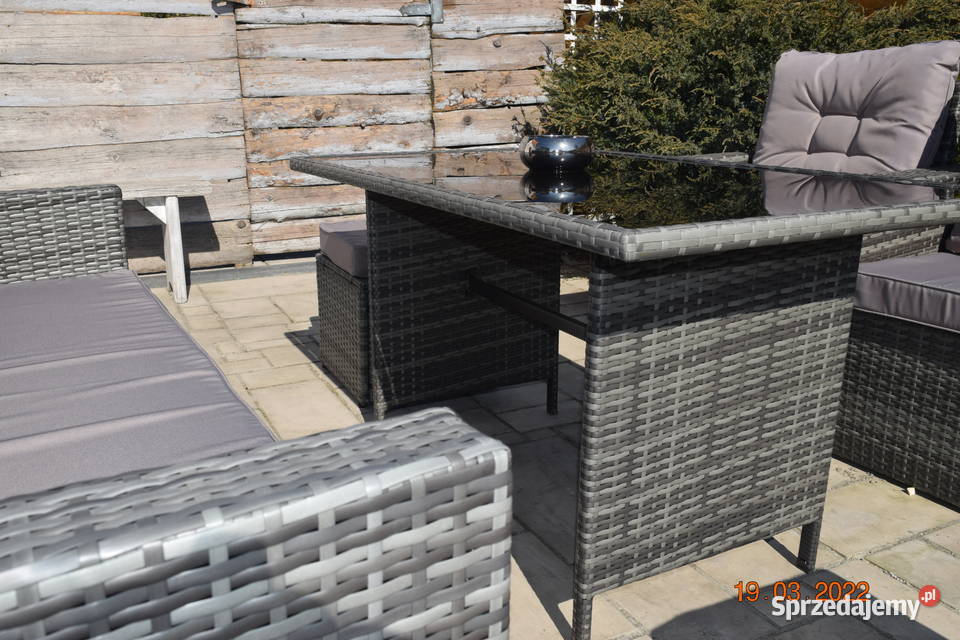 zestaw mebli ogrodowych technorattan 212stolik Bosutów sprzedam