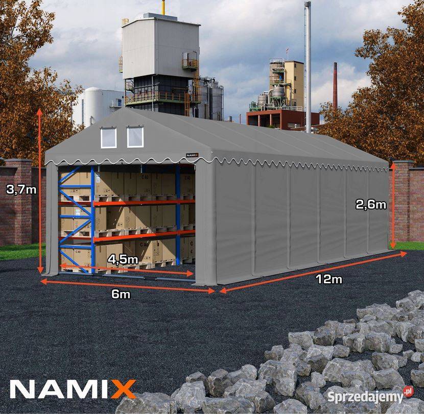 Namiot PRESTIGE 6x1226m hala przemysłowa Jabłonna