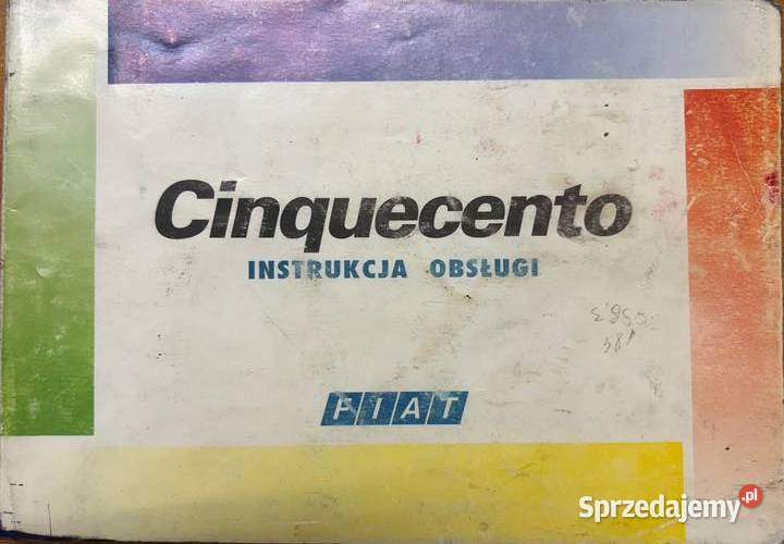 Instrukcja Cinquecento używana
