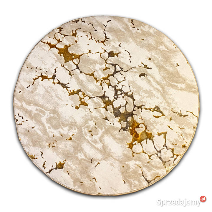 OKRĄGŁY DYWAN KOŁO 200X200 GOLD EXCLUSIVE 9079 Dywany Białystok