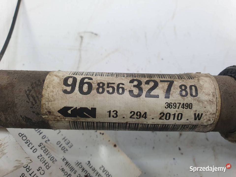 PÓŁOŚ LEWA PRZÓD CITROEN C5 9685632780 Lipno