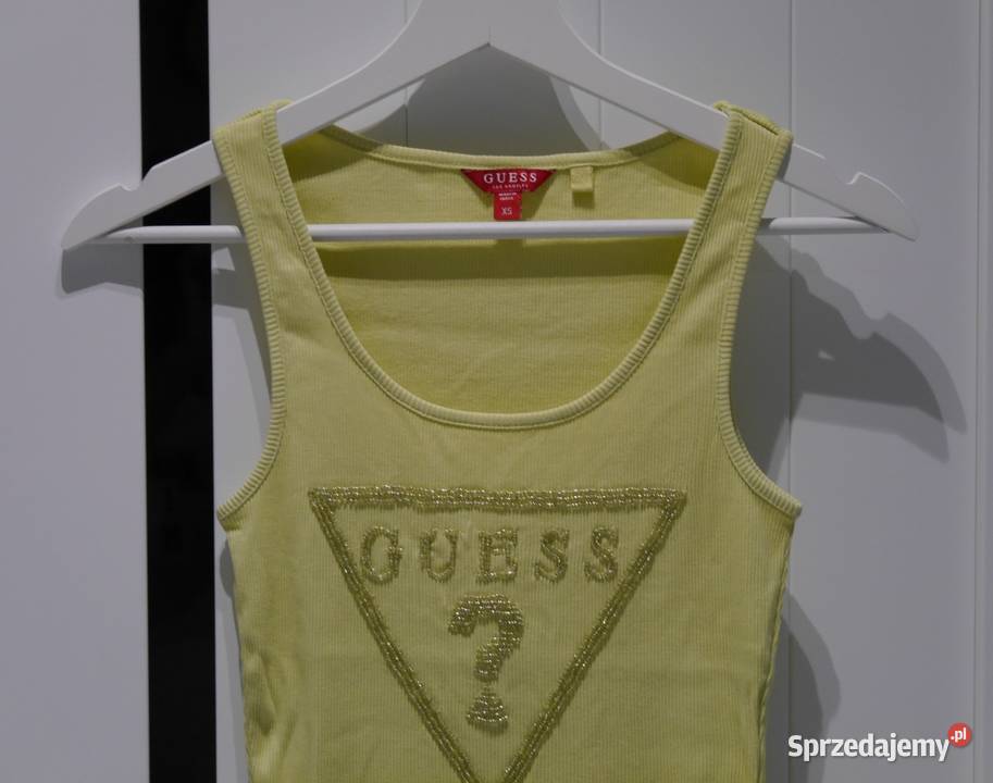 Guess śliczna pistacjowa bluzka koraliki 34 XS Wrocław sprzedam