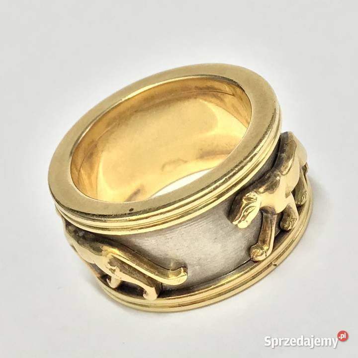 Złota OBRĄCZKA 18K zjawiskowa ala Cartier CUD Warszawa