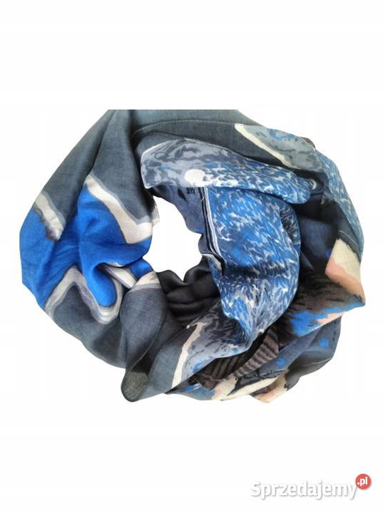 Chusta Szalik kolorowy wzór dwustronny apaszka Pątnów