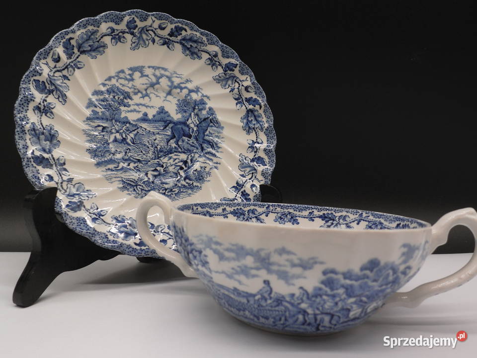 Porcelanowa bulionówka Myotts Country Life wielkopolskie Raszków sprzedam