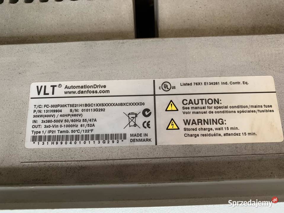 Danfoss VLT FC302 131H9904 30kW 61A FC