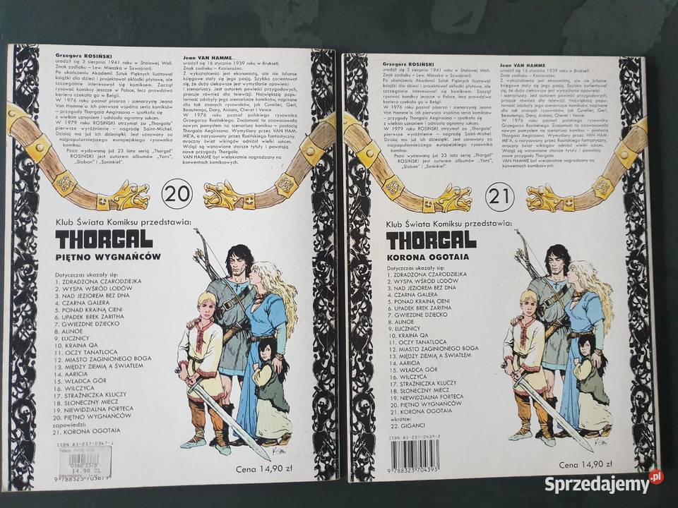 Thorgal 7 komiksów pierwsze wydanie Orbita Gdynia