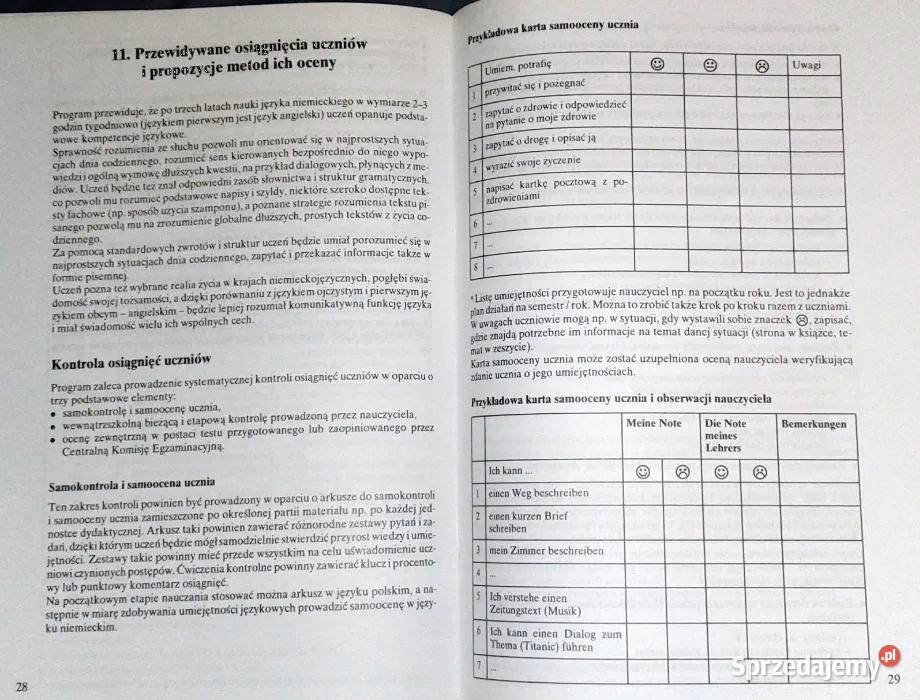 Program nauczania języka niemieckiego w klasach lubelskie Chełm