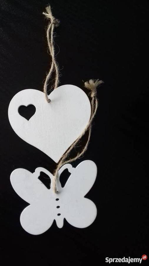 Zawieszki motyl i serce Iława