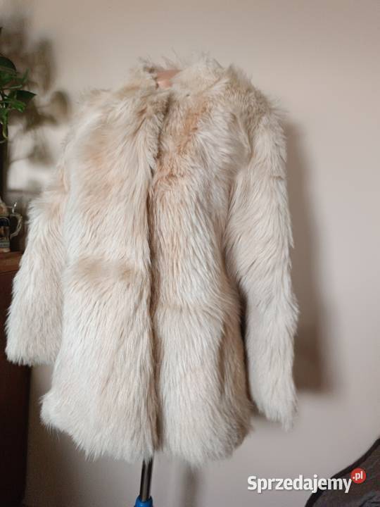 Naturalne futro z długim włosem vintage Otwock