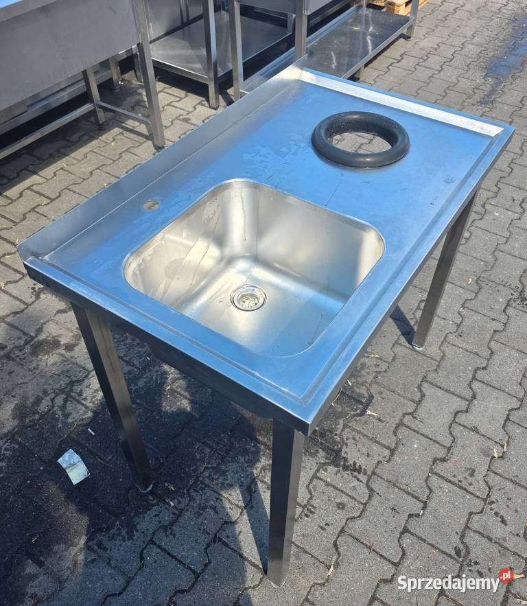 Zlew 1 komorowy z Dziurą Na Odpady 1006085 M1609 Nowe Skalmierzyce