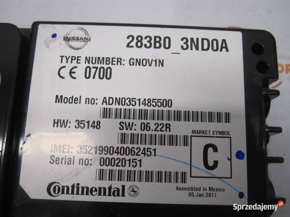 NISSAN LEAF I 11r moduł telefoniczny Kielce sprzedam