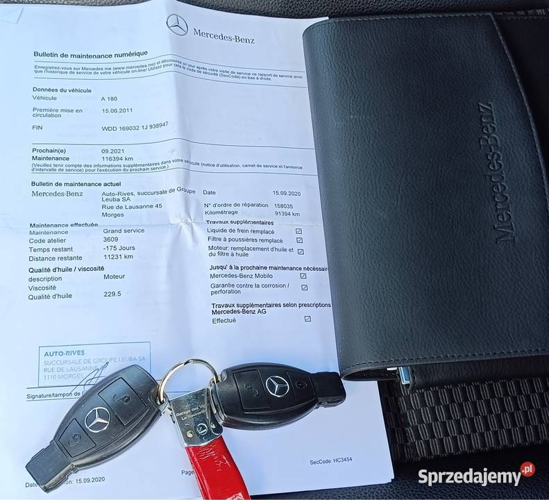Mercedes Aklasa W169 A180 Automat serwisowany w ASO Rybnik