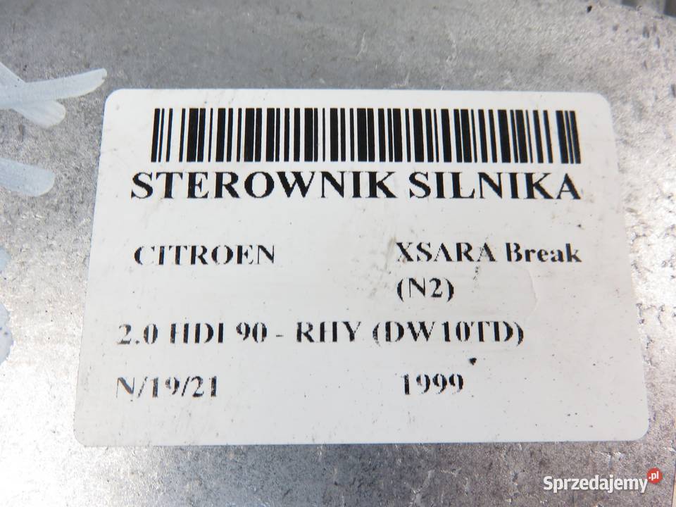 STEROWNIK CITROEN XSARA 20 HDI 0281010031
